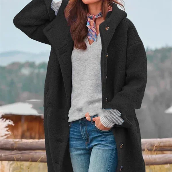 Women’s Thickened Tweed Trench Coat